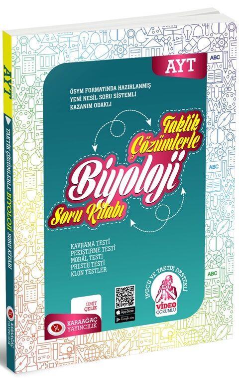 Karaağaç Yayınları AYT Biyoloji Taktik Çözümlerle Soru Kitabı