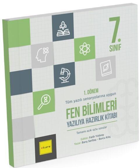 Kare Yayınları 7. Sınıf 1. Dönem Fen Bilimleri Yazılıya Hazırlık Kitabı