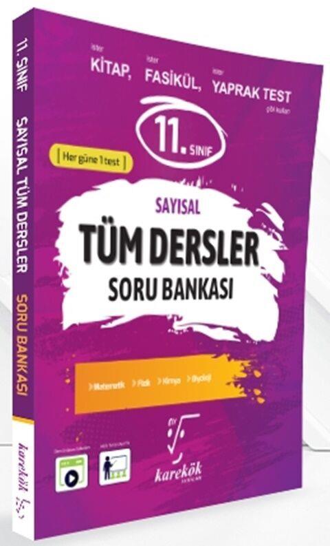 Karekök Yayınları 11. Sınıf Tüm Dersler Sayısal Soru Bankası