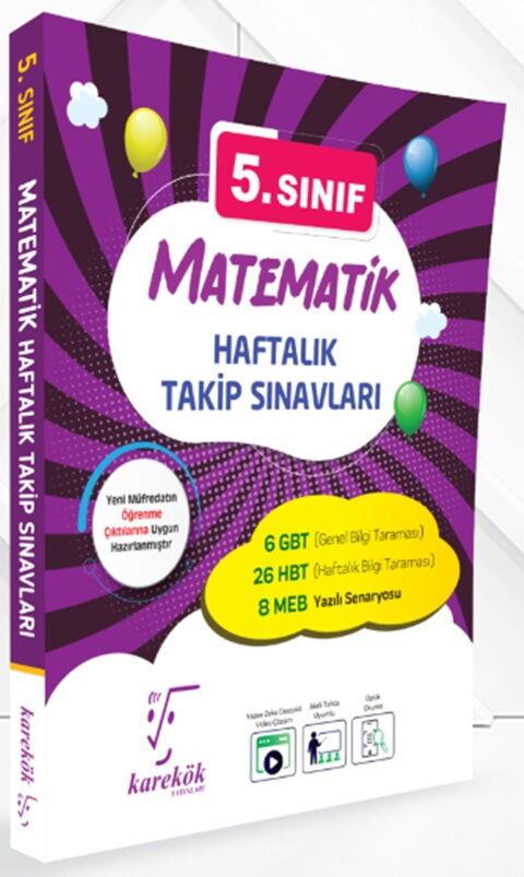 Karekök Yayınları 5. Sınıf Matematik Haftalık Takip Sınavları