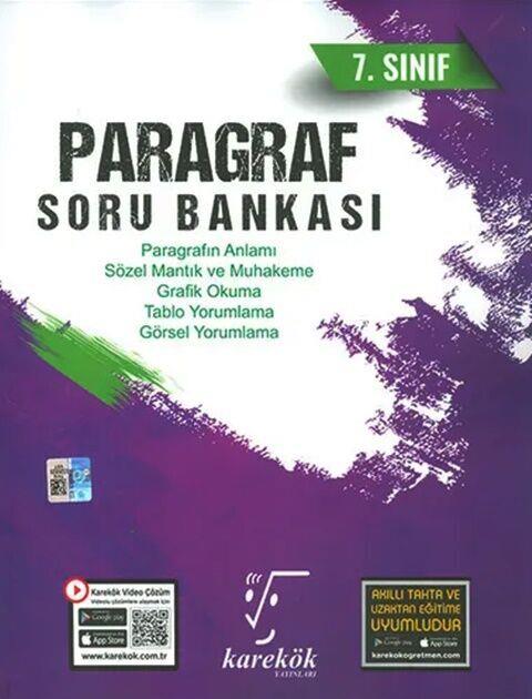 Karekök Yayınları 7. Sınıf Paragraf Soru Bankası