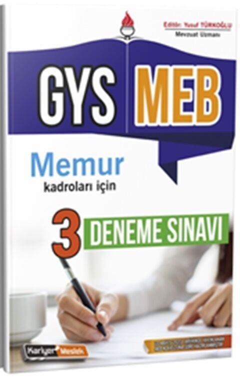 Kariyer Meslek Milli Eğitim Bakanlığı Memur Kadroları İçin GYS 3 Deneme Sınavı