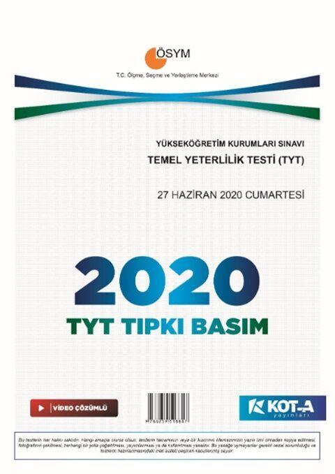 Kota Yayınları TYT 2020 Tıpkı Basım