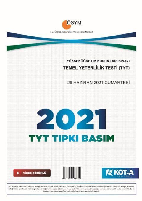 Kota Yayınları TYT 2021 Tıpkı Basım