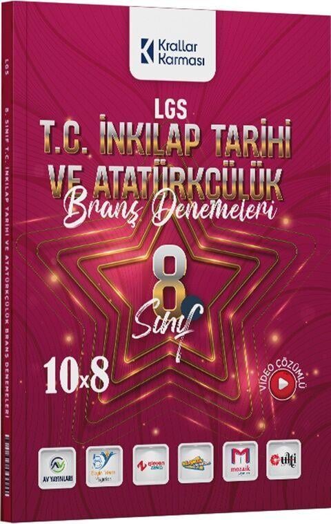Krallar Karması 8. Sınıf LGS T.C. İnkılap Tarihi ve Atatürkçülük 10 x 8 Branş Denemeleri