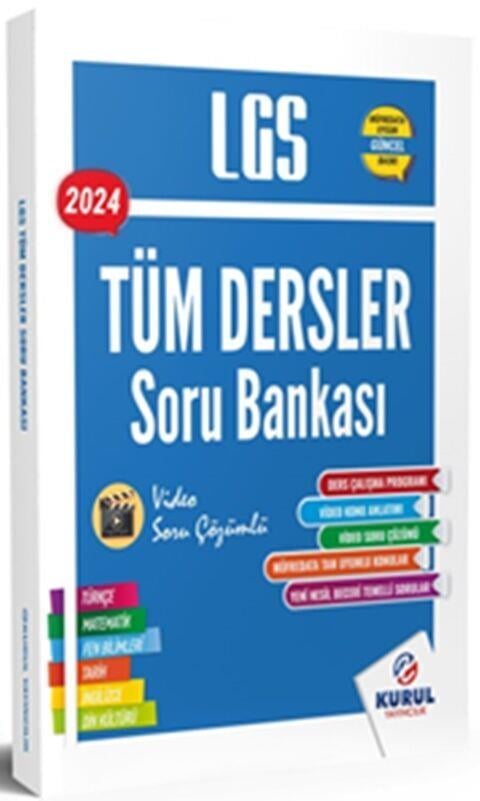 Kurul Yayıncılık 2024 8. Sınıf LGS Tüm Dersler Tek Kitap Soru Bankası