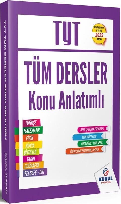 Kurul Yayıncılık 2025 TYT Tüm Dersler Konu Anlatımlı