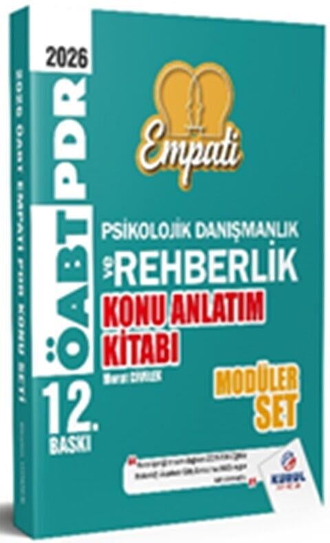 Kurul Yayıncılık 2026 ÖABT Empati Psikolojik Danışmanlık ve Rehberlik Konu Anlatımlı Modüler Set