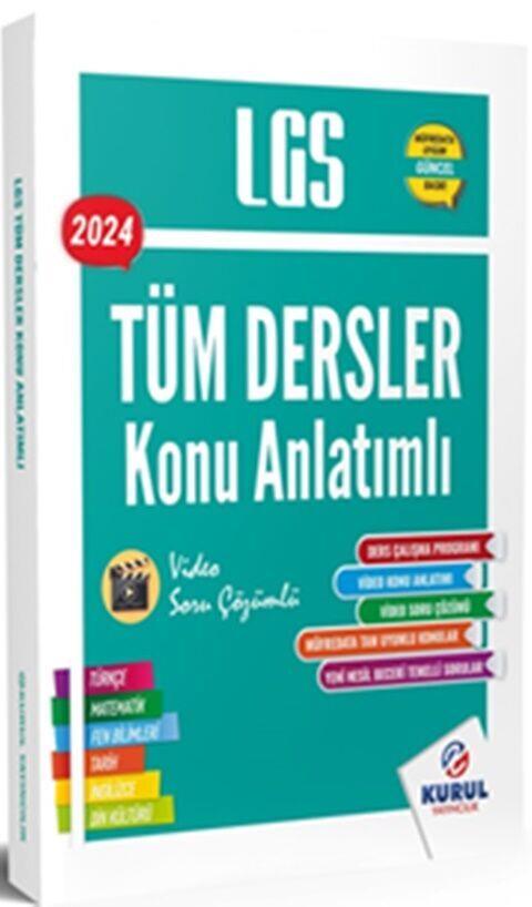 Kurul Yayıncılık 2024 8. Sınıf LGS Tüm Dersler Tek Kitap Konu Anlatımlı