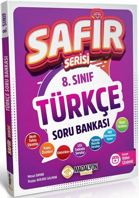 Madalyon Yayınları 8. Sınıf Türkçe Safir Serisi Soru Bankası