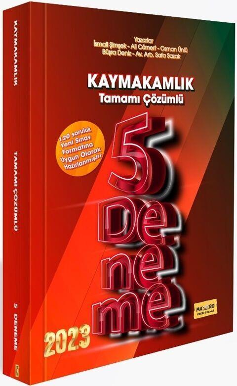 Makro Kitabevi 2023 Kaymakamlık Sınavına Hazırlık Tamamı Çözümlü 5 Deneme