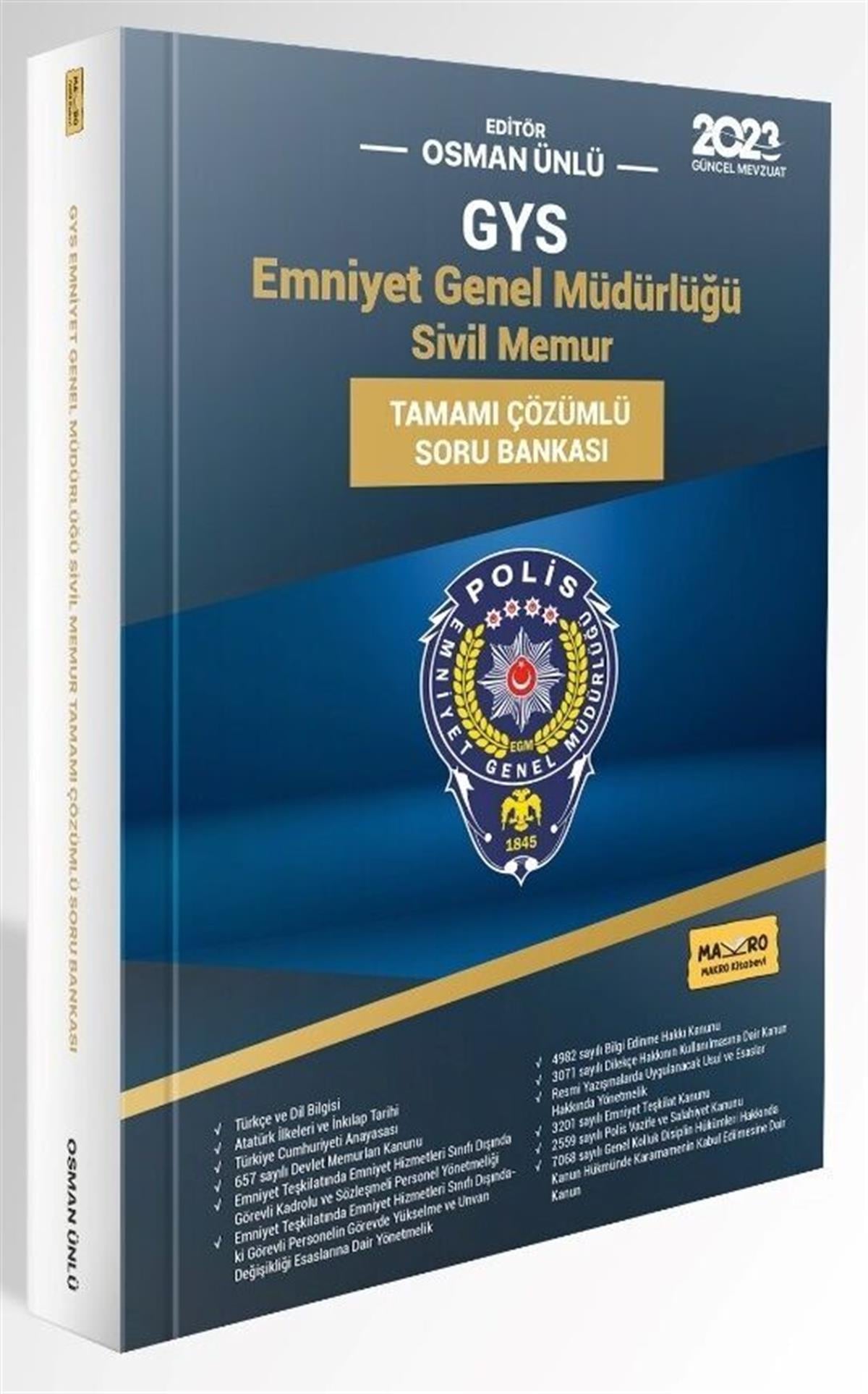 Makro Kitabevi Emniyet Genel Müdürlüğü Görevde Yükselme Sınavı Soru Bankası