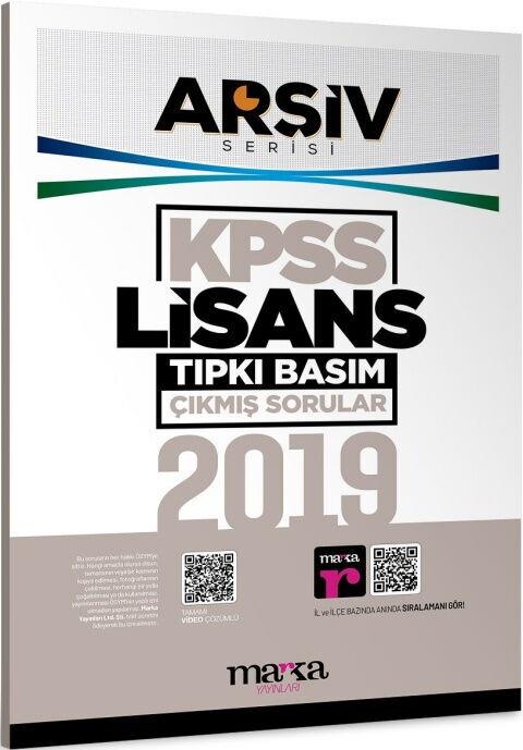 Marka Yayınları 2019 KPSS Lisans Arşiv Serisi Tıpkı Basım Çıkmış Sorular
