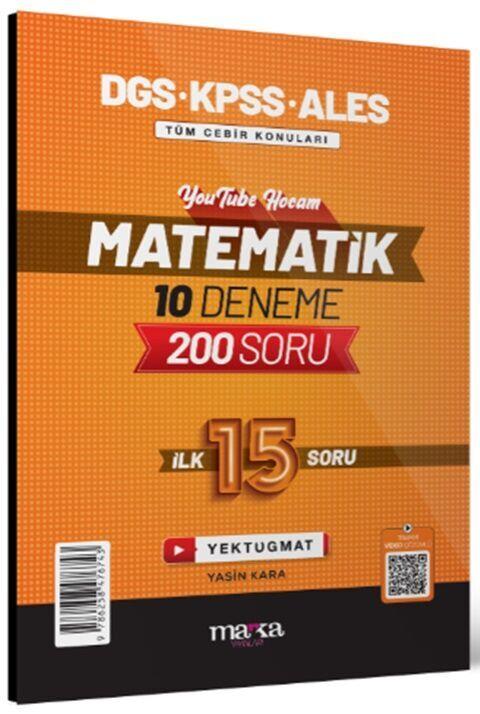 Marka Yayınları 2024 DGS KPSS ALES Matematik 10 Deneme