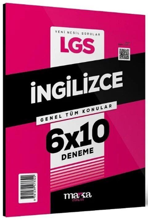 Marka Yayınları 8. Sınıf LGS İngilizce Genel Tüm Konular 6 x 10 Deneme