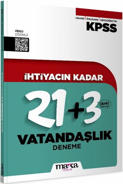 Marka Yayınları KPSS İhtiyacın Kadar Vatandaşlık 24 Deneme