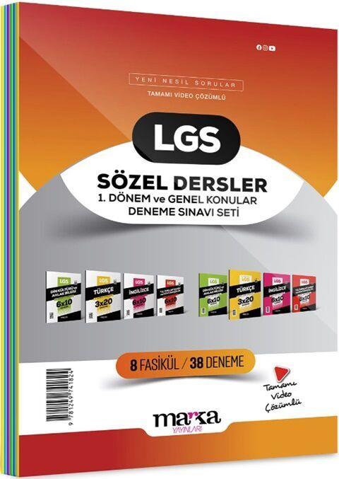 Marka Yayınları LGS Sözel Dersler 1. Dönem ve Genel Konular Deneme Sınavı Seti 8 Fasikül 38 Deneme