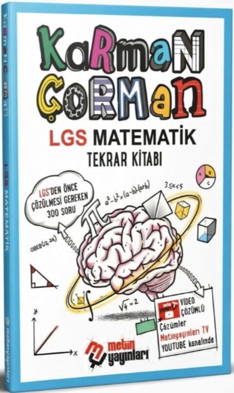 Metin Yayınları Karman Çorman LGS Matematik Tekrar Kitabı