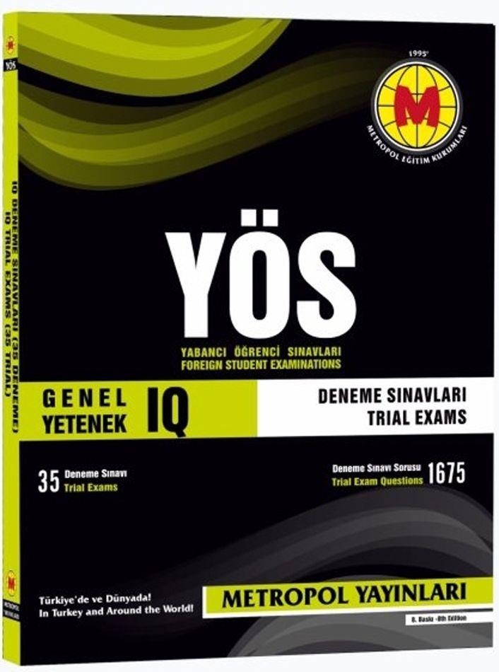Metropol Yayınları YÖS IQ Deneme Sınavları 35 Deneme