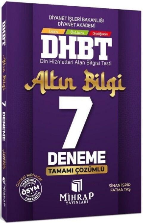 Mihrap Yayınları DHBT Altın Bilgi 7 Deneme