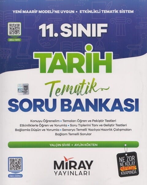 Miray Yayınları 11. Sınıf Tarih Maarif Model Tematik Soru Bankası