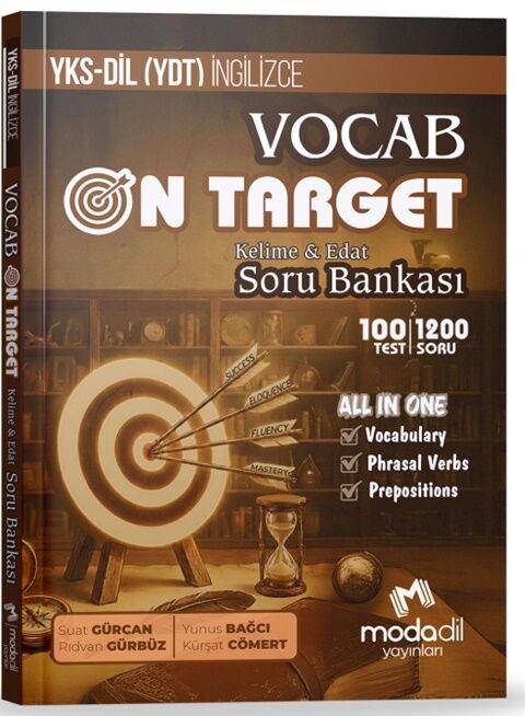 Modadil Yayınları YKSDİL YDT VOCAB ON TARGET Kelime Edat Soru Bankası