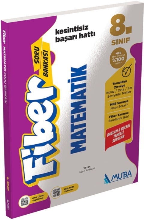 Muba Yayınları 8. Sınıf Matematik Fiber Soru Bankası