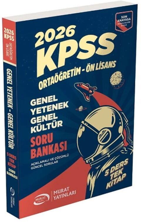 Murat Yayınları 2026 KPSS Lise Ortaöğretim Ön Lisans Soru Bankası