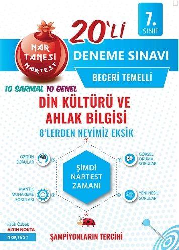 Nartest Yayınları 7. Sınıf Din Kültürü ve Ahlak Bilgisi Nar Tanesi 20 li Deneme Sınavı