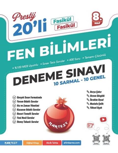 Nartest Yayınları 8. Sınıf Prestij Fen Bilimleri 20 Deneme