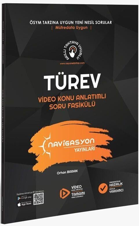Navigasyon Yayınları TYT AYT Matematik Türev Video Konu Anlatımlı Soru Fasikülü
