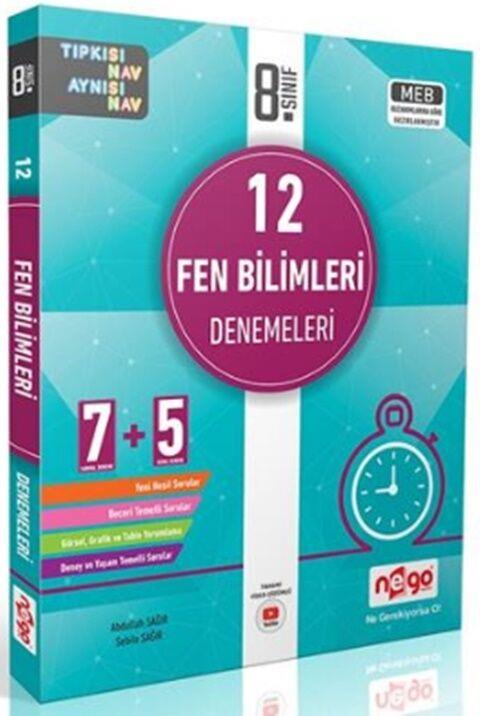 Nego Yayınları 8. Sınıf Fen Bilimleri 12 Deneme