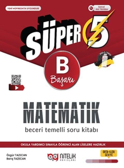Nitelik Yayınları 5. Sınıf Matematik Süper B Beceri Temelli Soru Kitabı