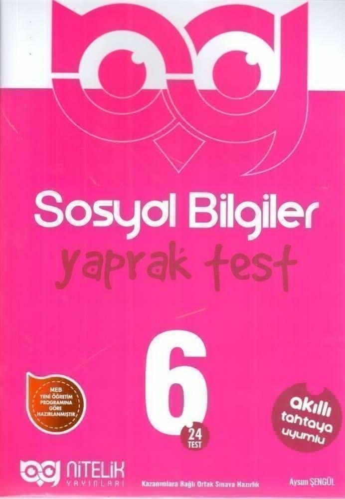 Nitelik Yayınları 6. Sınıf Sosyal Bilgiler Yaprak Test