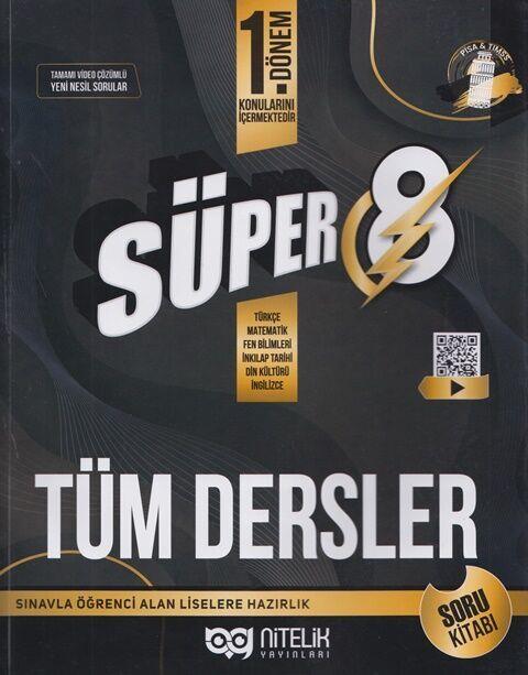 Nitelik Yayınları 8. Sınıf LGS 1. Dönem Tüm Dersler Süper Soru Kitabı