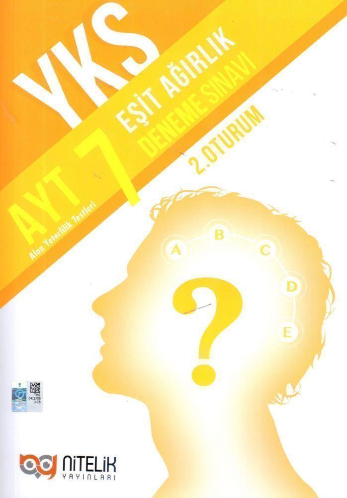 Nitelik Yayınları AYT Eşit Ağırlık 7 Deneme Sınavı
