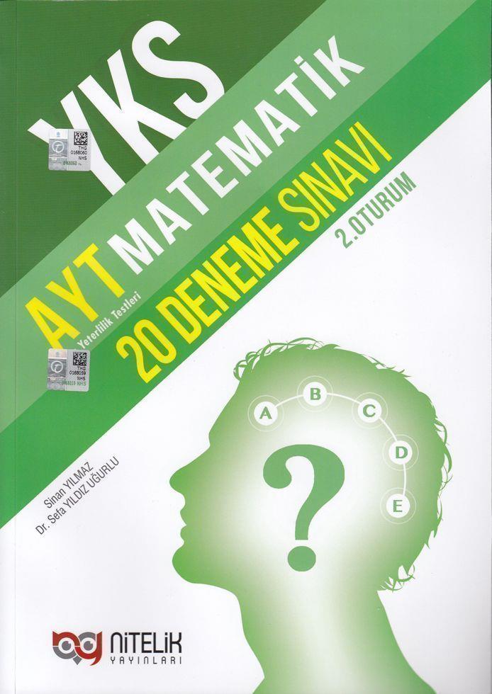Nitelik Yayınları AYT Matematik 20 Deneme Sınavı