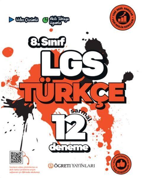 Öğreti Akademi 8. Sınıf LGS Türkçe Sarmal 12 Deneme