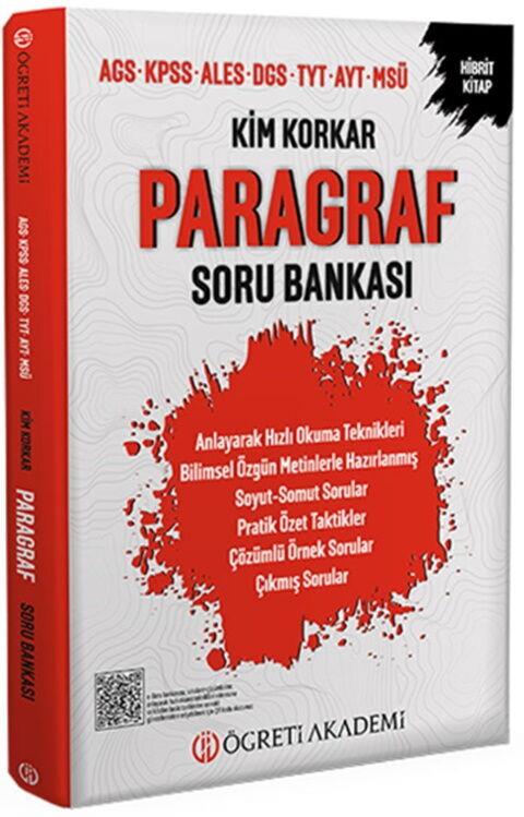 Öğreti Akademi AGS KPSS ALES DGS TYT AYT MSÜ Paragraf Soru Bankası