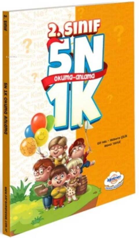 Öğretmen Evde Yayınları 2. Sınıf 5N1K Okuma Anlama Kitabı
