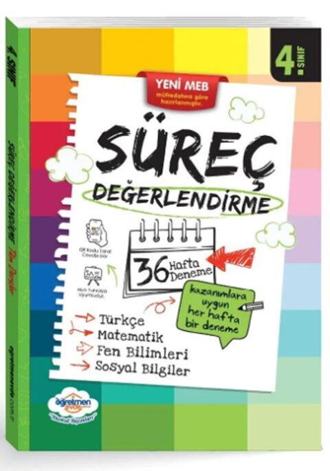 Öğretmen Evde Yayınları 4. Sınıf Süreç Değerlendirme Kitabı