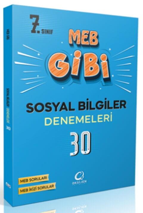 Oksijen Yayınları 7. Sınıf Sosyal Bilgiler MEB Gibi Branş Denemeleri