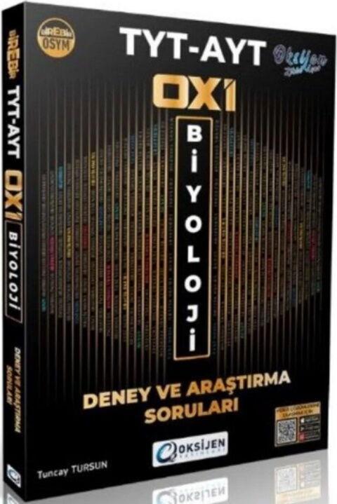 Oksijen Yayınları TYT AYT Biyoloji OXİ Deney ve Araştırma Soru Bankası