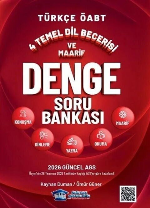 Ömür Güner ÖABT MEB AGS Türkçe 4 Temel Dil Becerisi ve Maarif Denge Soru Bankası