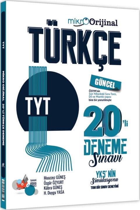 Orijinal Mikro TYT Türkçe 20 li Deneme Sınavı