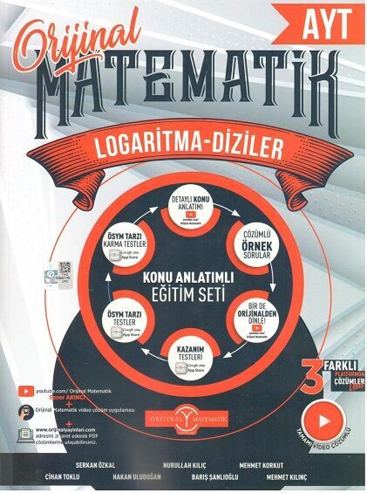 Orijinal Yayınları AYT Matematik Logaritma Diziler Konu Anlatımlı