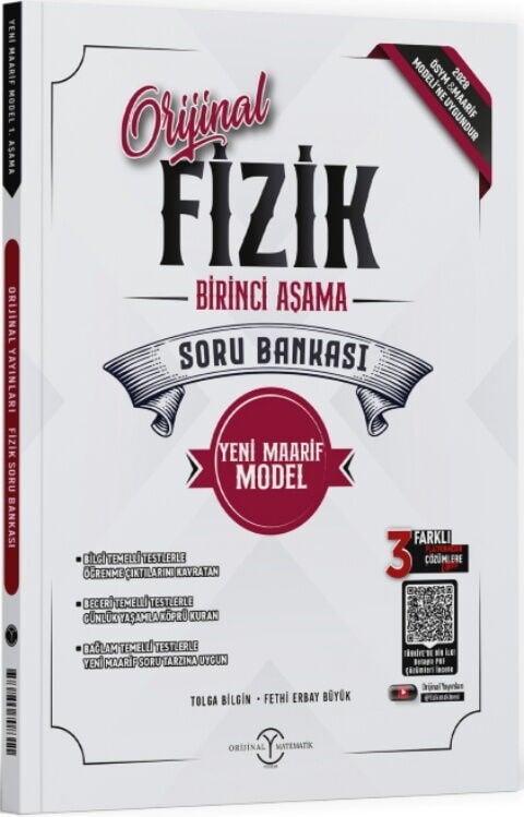 Orijinal Yayınları TYT Fizik Maarif Birinci Aşama Soru Bankası