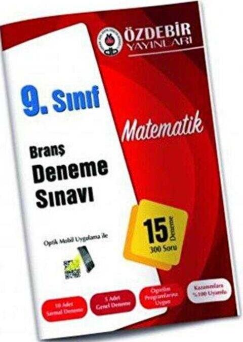 Özdebir Yayınları 9. Sınıf Matematik Branş Deneme Sınavı