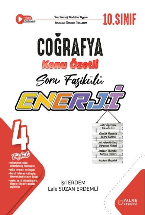 Palme Yayınları 10. Sınıf Enerji Coğrafya Konu Özetli Soru Fasikülleri