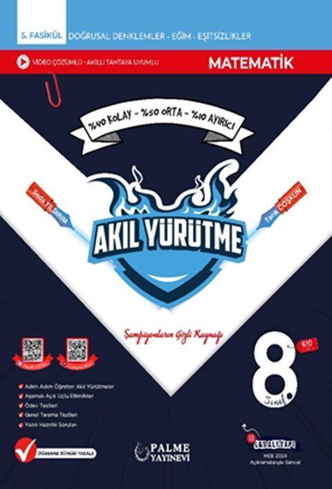 Palme Yayınları 8. Sınıf Matematik Akıl Yürütme Video Çözümlü